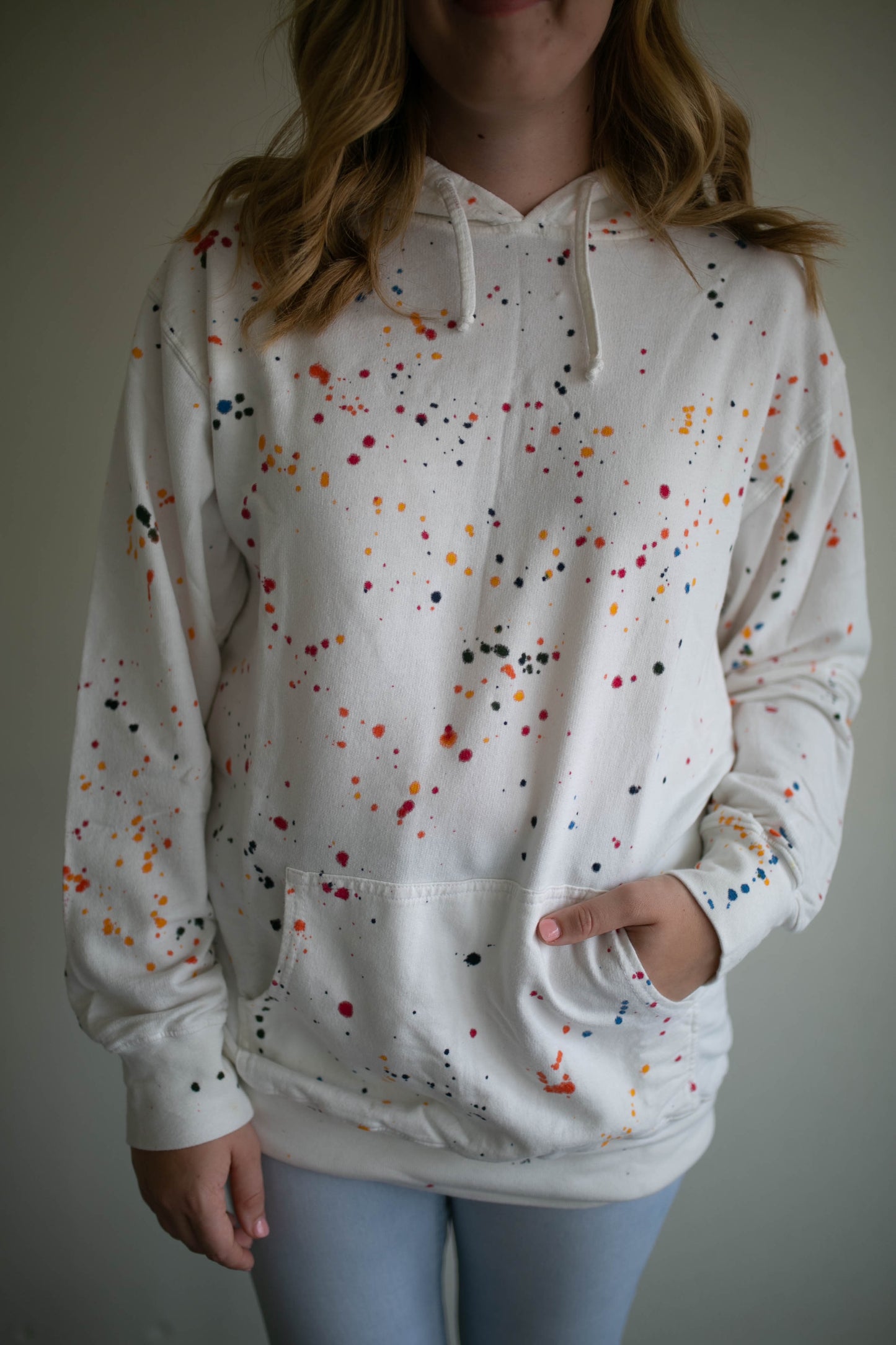 splatter paint hoodie