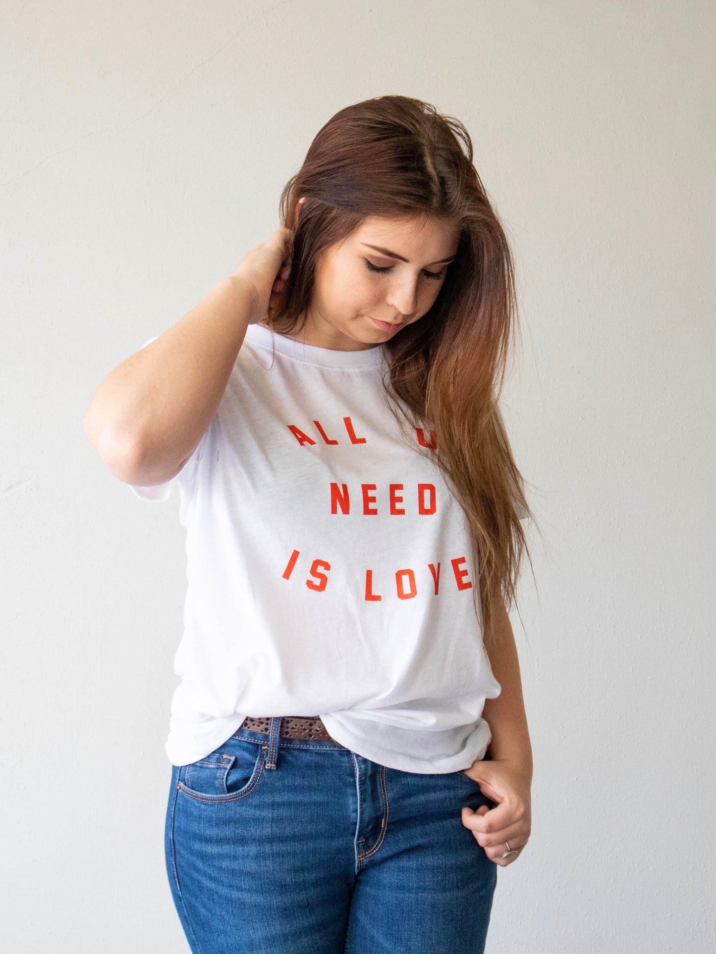 all u need is love tee