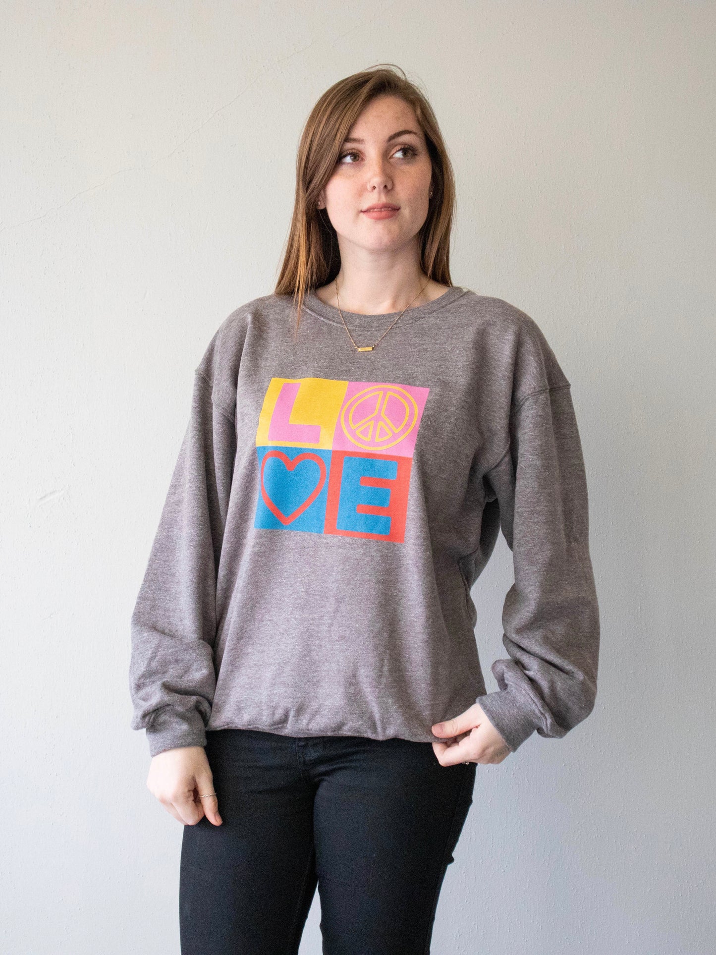 love squares sweatshirt