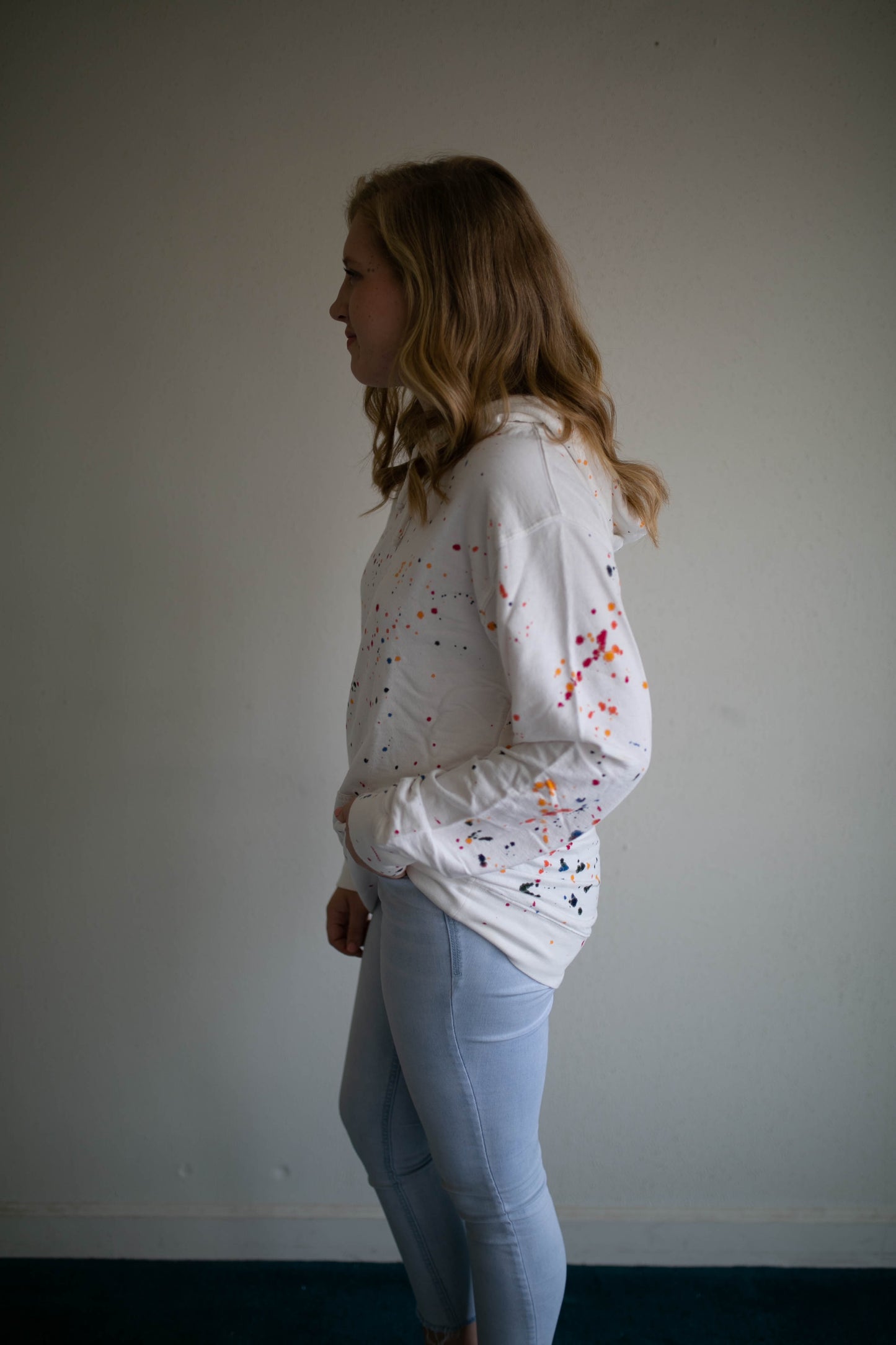 splatter paint hoodie