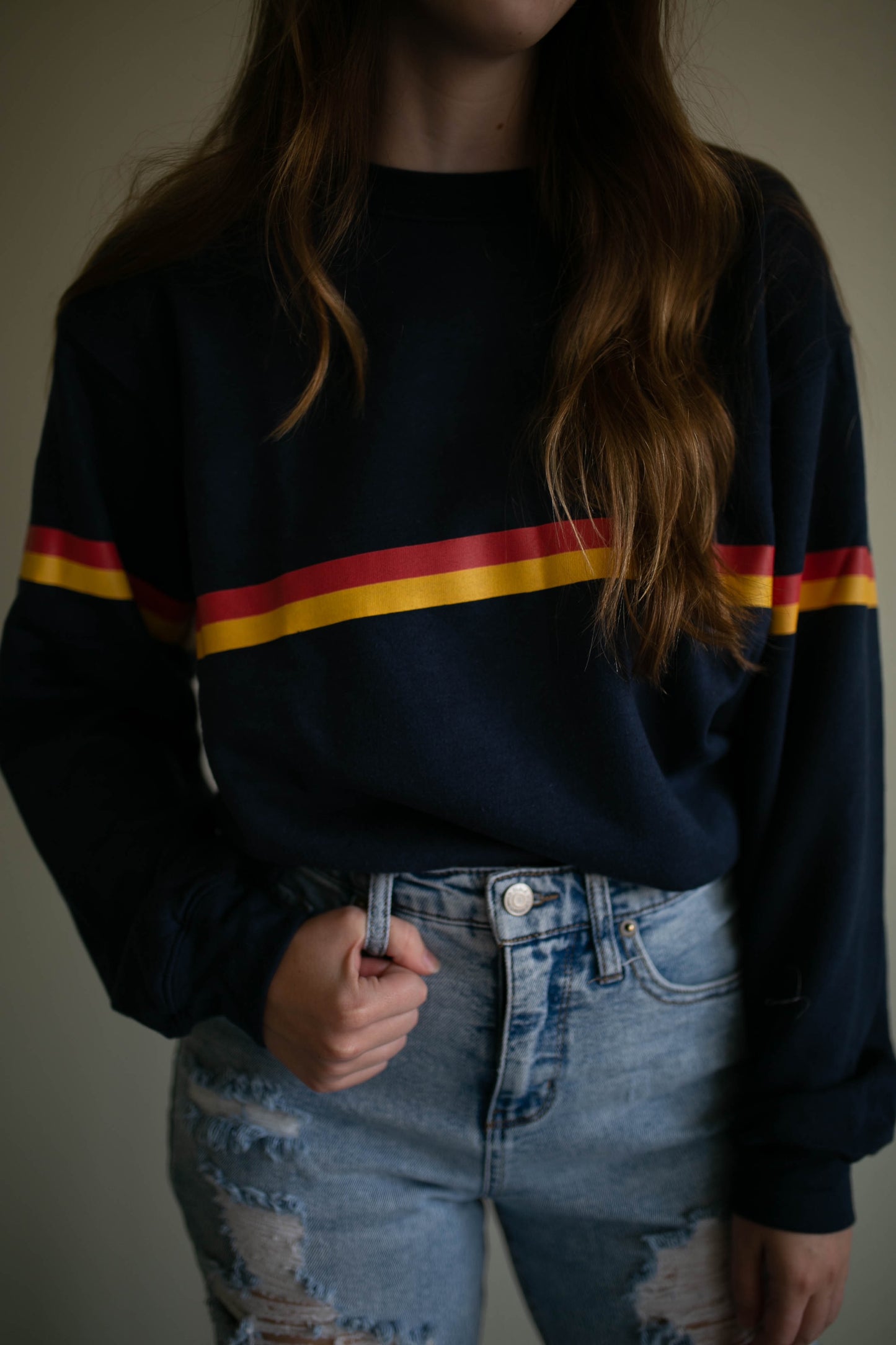 zelda stripe sweatshirt