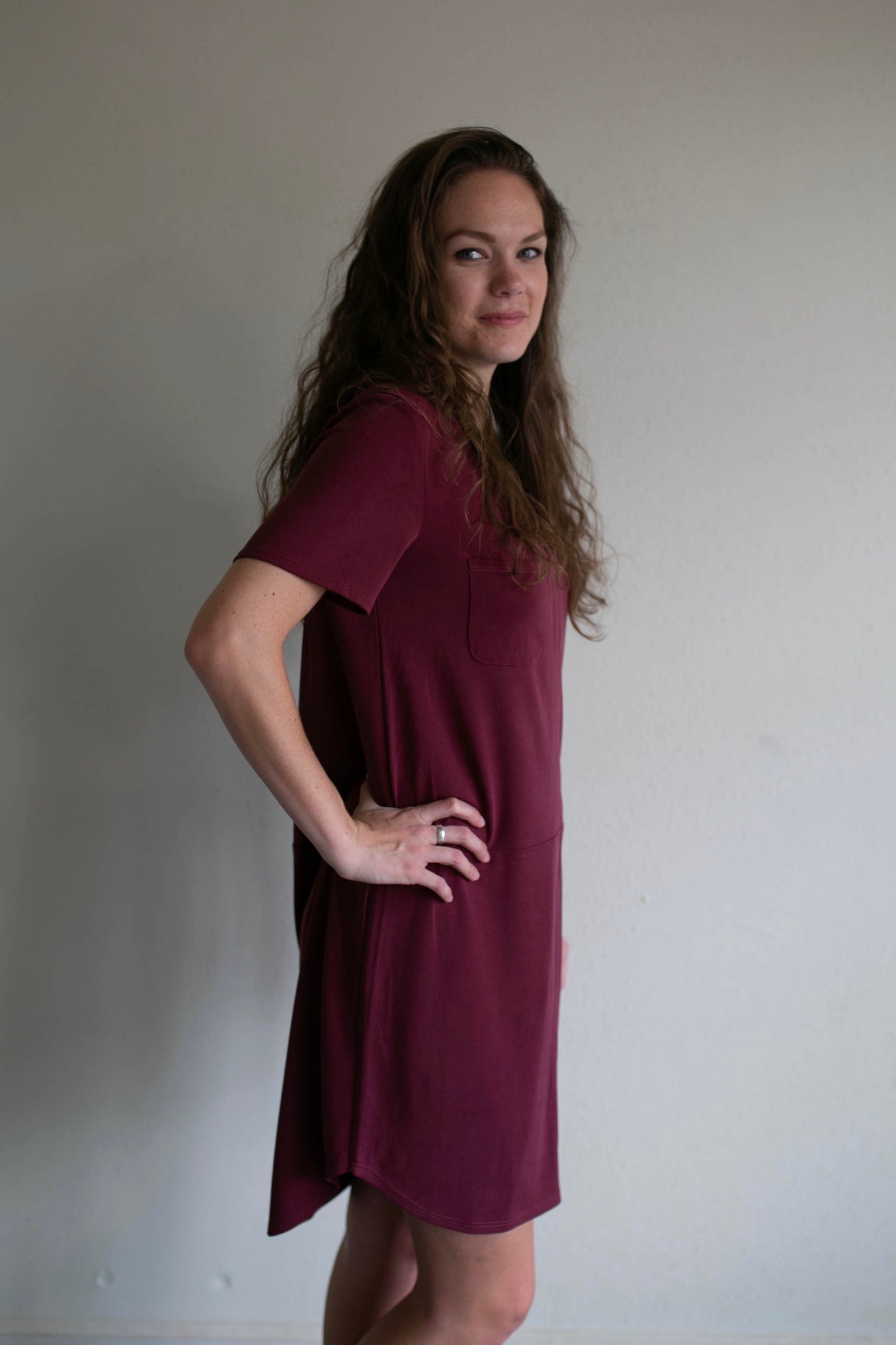 ikat shirt dress