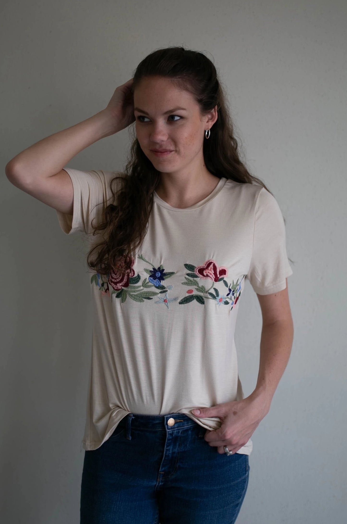 embroidered top