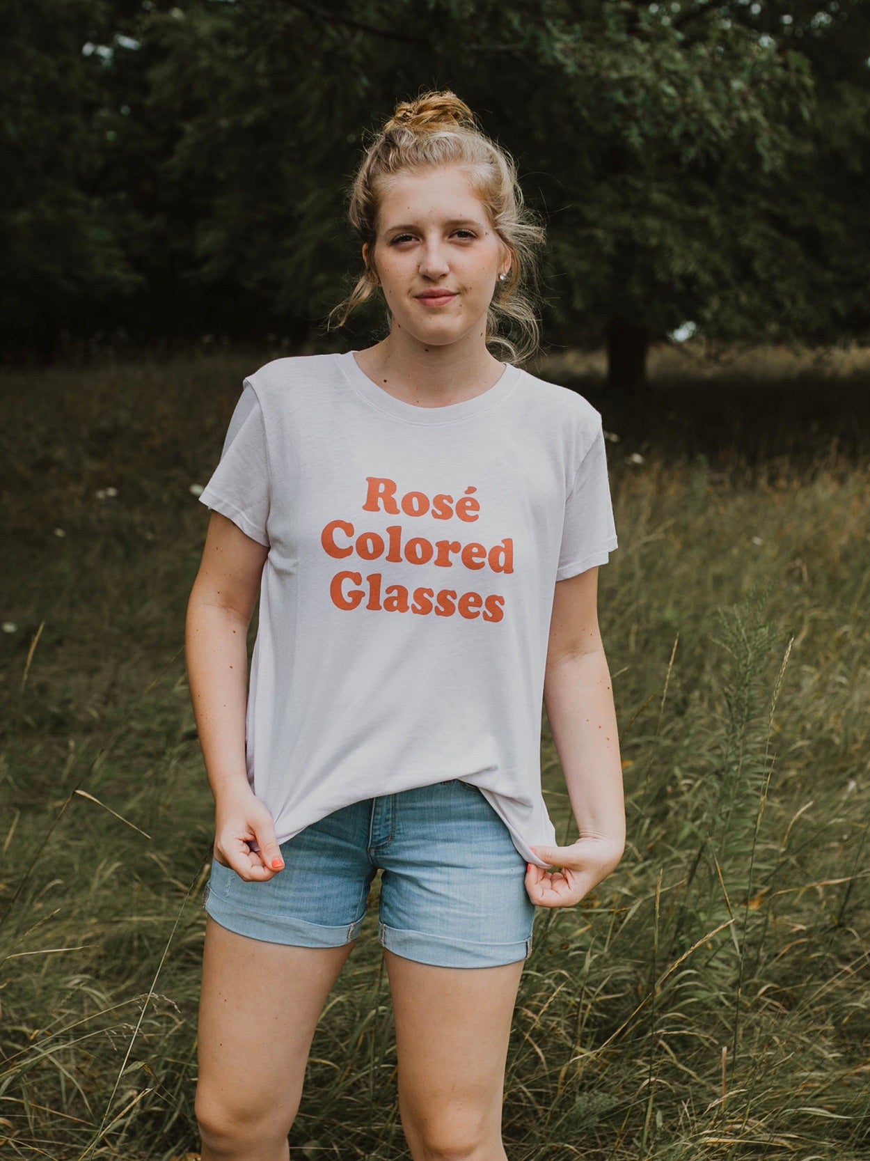 rose colored glasses tee