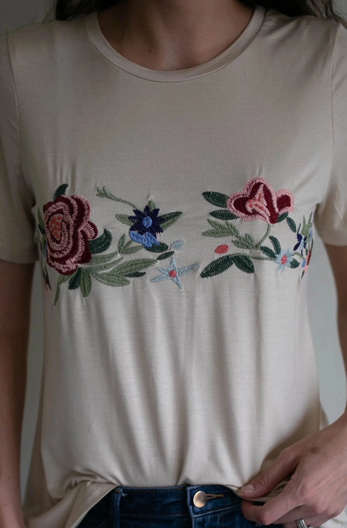 embroidered top